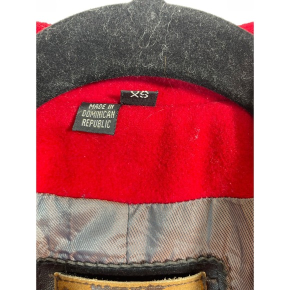 Lee Lipton‎ Wool Blend Red Jacket XS Women Full Zip Vintage Coat Petite - Picture 9 of 12